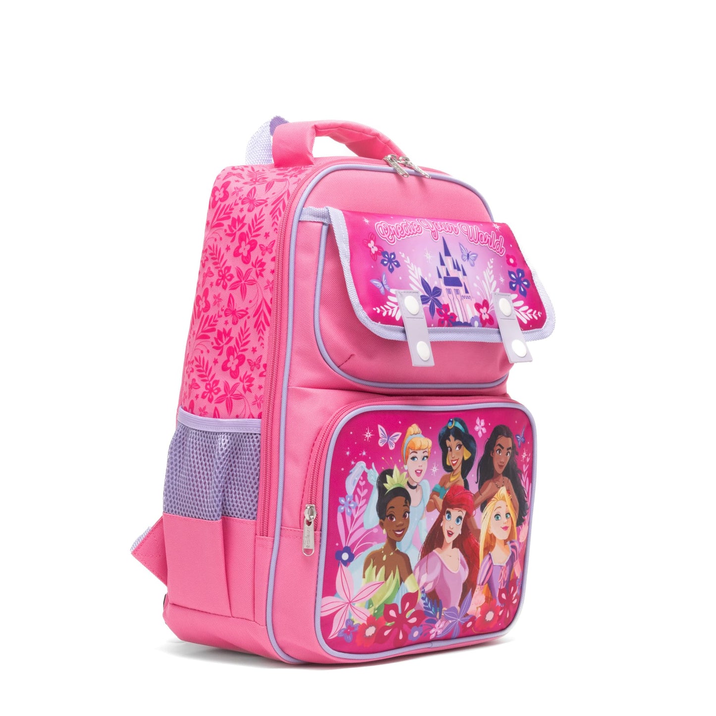 Ruz - Princess Large School backpack with Padded Back and Adjustable Straps, Pink, A28239