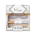 i•ENVY DIY Lash Extension Starter Kit With 10 Natural Lengthening Extended Clusters, Applicator and Bond & Seal - Eye lifting Effect, Feather Light