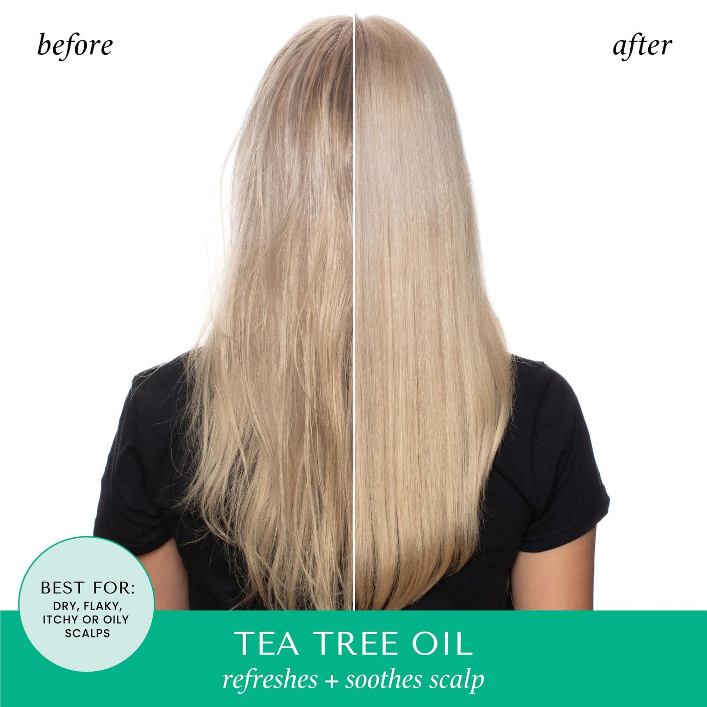 HASK Tea Tree Oil & Rosemary Invigorating Shampoo + Conditioner Set | Refreshes Scalp, Sulfate-Free, Paraben-Free, Gluten-Free, Color Safe | 12oz each