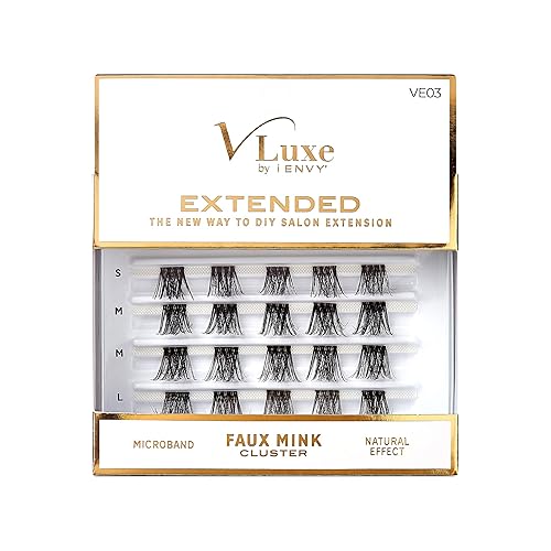 i•ENVY Extended False Eyelashes Faux Mink Featherlight Reusable Artificial Eyelashes Multipack Lash Clusters