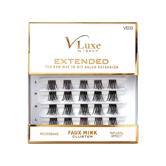 i•ENVY Extended False Eyelashes Faux Mink Featherlight Reusable Artificial Eyelashes Multipack Lash Clusters