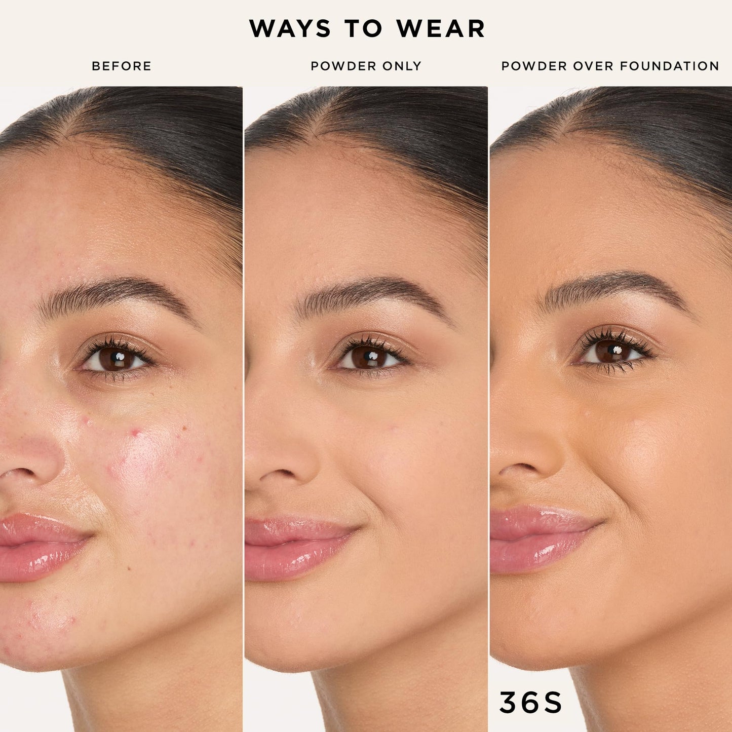 tarte face tape pressed powder - Medium-Coverage Waterproof Powder, Hyaluronic Acid & Peptides to Smooth & Set Makeup, Lightweight, Vegan & Cruelty-Free, full size, 34S medium sand