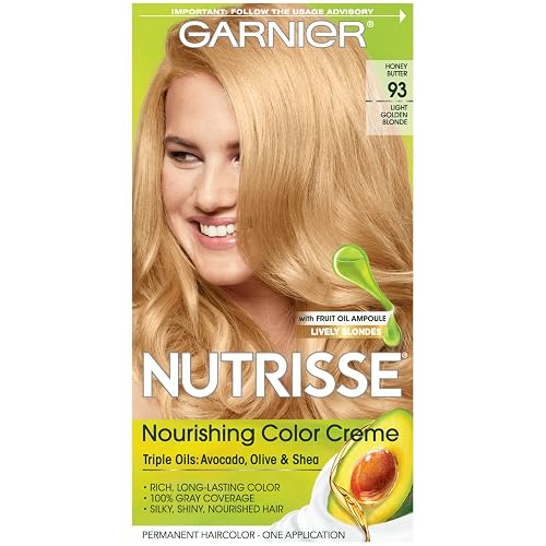 Garnier Nutrisse Nourishing Color Creme, 93 Light Golden Blonde