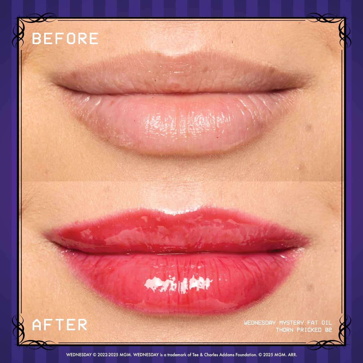 NYX PROFESSIONAL MAKEUP Wednesday Color-Shifting Lip Oil, Moisturizing, Tinted, and Non-Sticky Lip Gloss with up to 12HR Hydration - Thorn Pricked