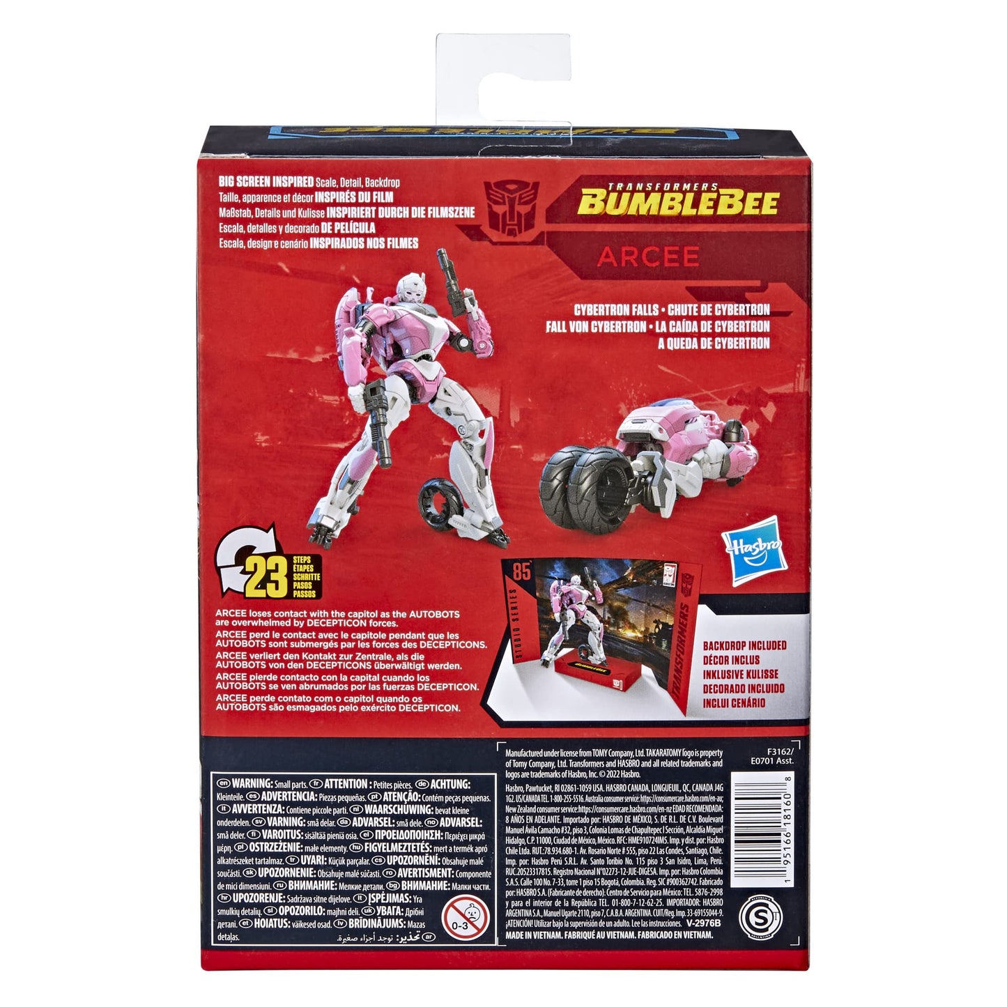 Transformers Toys Studio Series 85 Deluxe Class Bumblebee Arcee Action Figure - Ages 8 and Up, 4.5-inch
