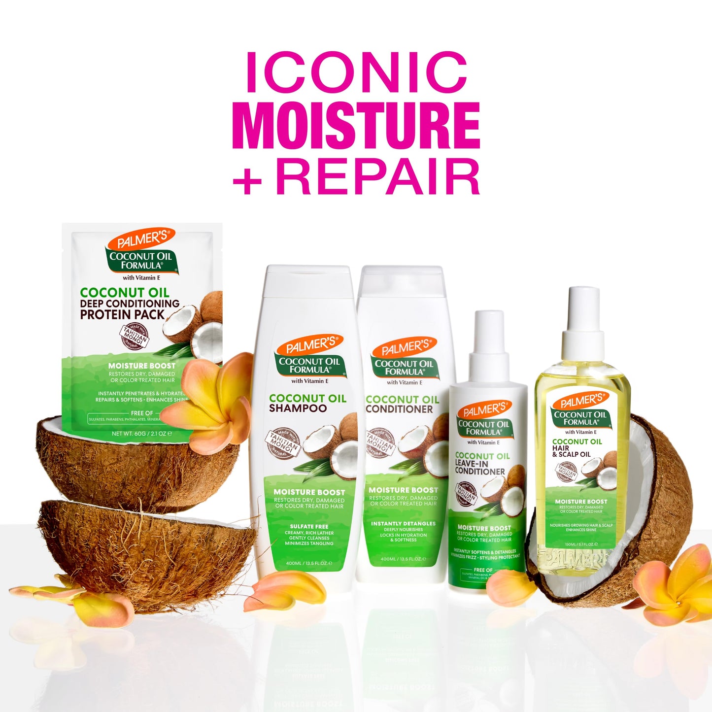 Palmer's Coconut Oil Moisture Boost, Restorative Hair and Scalp Oil Spray, Lasting Hydration and Shine for Dry or Damaged Hair, Promotes Scalp Health Beauty and Personal Care Palmer's