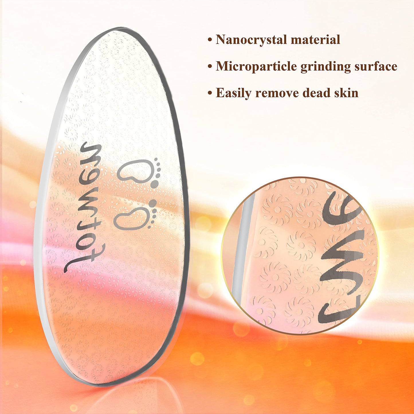 Updated 2025 Nano Foot Scrubber Callus Remover, Foot Care Pedicure Tool, fotwen Foot File with Nano-Level Grinding Points, Great for Dead Skin