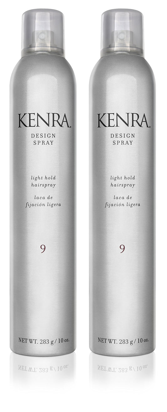 Kenra Professional Design Spray 9 | Light Hold Hairspray | Tames Frizz & Flyaways | Lightweight, Brushable Formula | All Hair Types | 10 oz (2-Pack) Beauty & Personal Care Kenra
