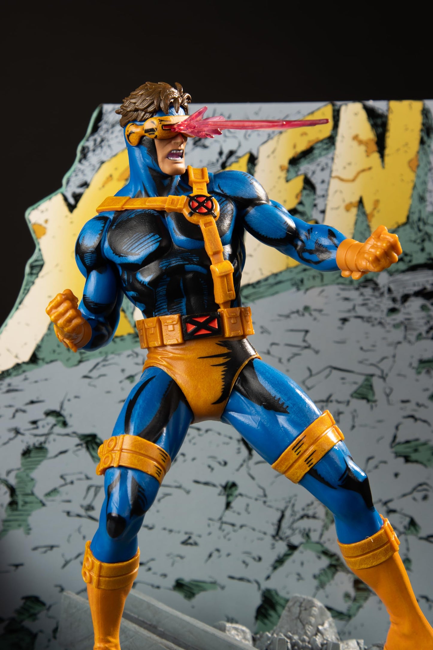 McFarlane Toys - Marvel Cyclops 1:10th Scale Collectible with Scene (X-Men #1)