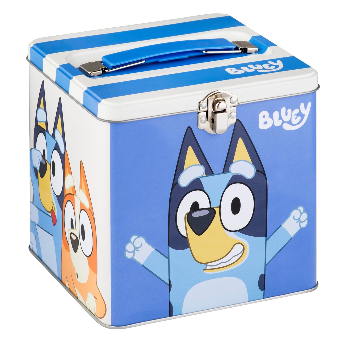 XL Storage Tin with Handle, Bluey