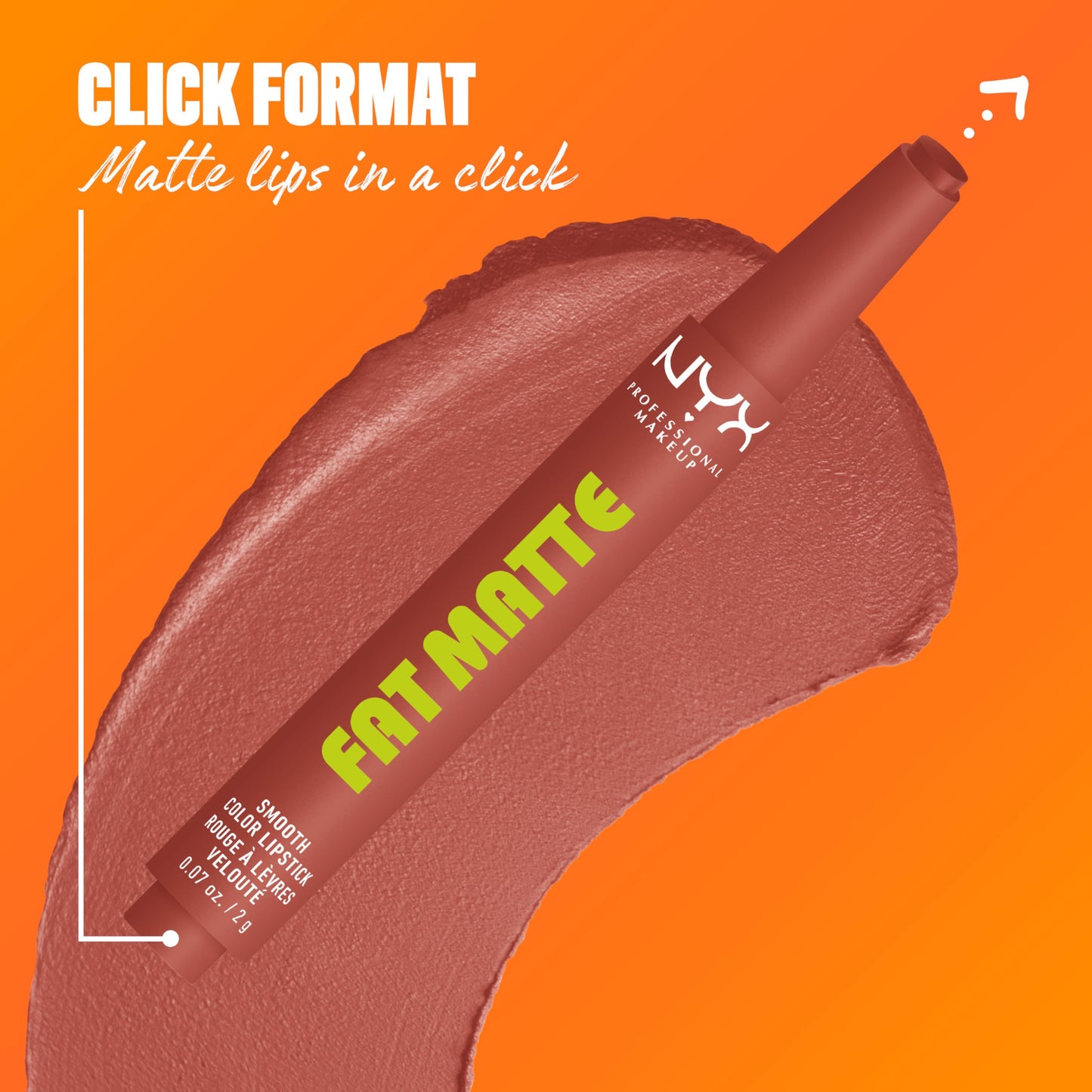 NYX PROFESSIONAL MAKEUP Fat Matte Lipstick, Pigmented, Smoothing, & Non-Drying Lip Crayon, Long Lasting Lip Makeup, Vegan & Cruelty Free - Rose Robe Beauty and Personal Care NYX PROFESSIONAL MAKEUP