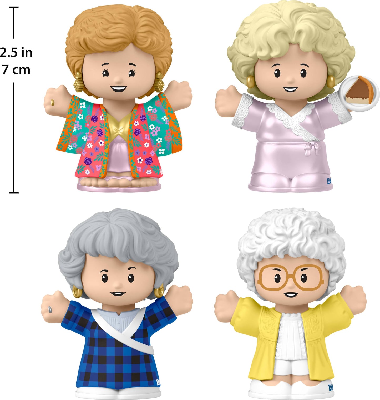 Little People Collector The Golden Girls – 40th Anniversary Late Night Cheesecake Figure Set in Display Gift Box for Fans & Adults