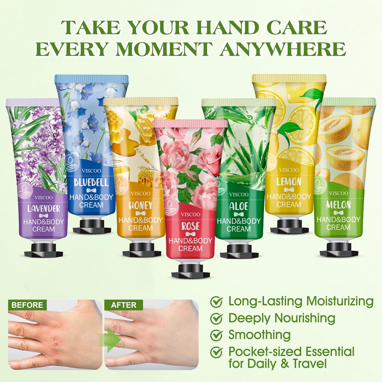 VISCOO 154 Pack Hand Cream Gifts Set for Women, Stocking Stuffers for Women Teengirls, Christmas Gifts, Bulk Gifts,Small Gifts,Mini Moisturizing Hand