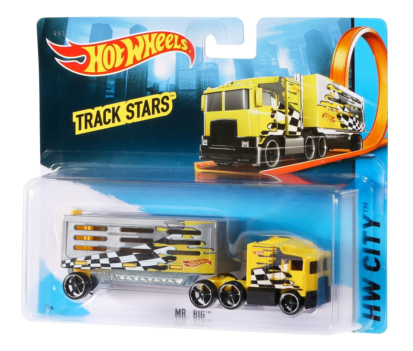 Hot Wheels Toy Truck & Car, Trackin' Trucks, 1:64 Scale Racing Rig & Car for On- & Off-Track Play (Styles May Vary)