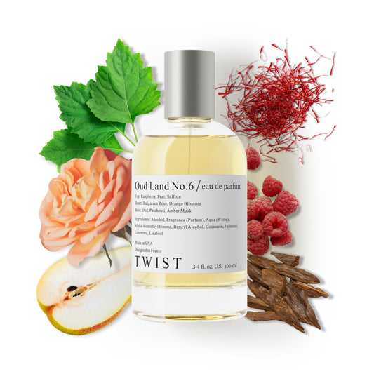 Twist - Oud Land No. 6 - Eau De Parfum Inspired by Guc. Oud, Long-Lasting Perfume For Women & Men, Paraben Free, Vegan, Clean Ingredients, Fragrance Beauty & Personal Care HOUSE OF TWIST