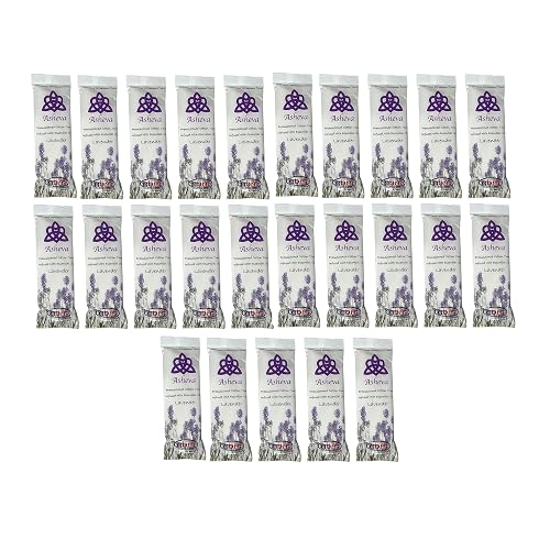 Asheva 8" x 9" Individually Wrapped Oshibori Disposable Towels - Luxurious Moist Cotton Hot/Cold Refreshment Towel - Lavender, Lemon, or Tea Tree