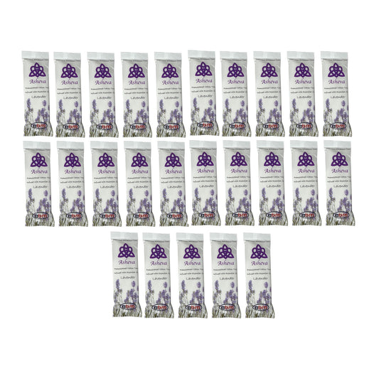 Asheva 8" x 9" Individually Wrapped Oshibori Disposable Towels - Luxurious Moist Cotton Hot/Cold Refreshment Towel - Lavender, Lemon, or Tea Tree
