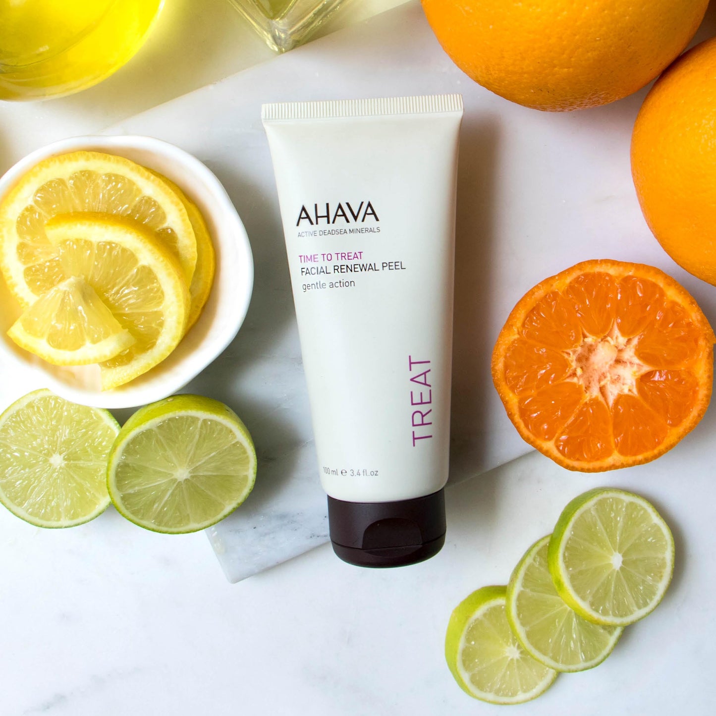 AHAVA Time to Treat Facial Renewal Peel - Gel peel for immediate radiance & even tone, enhances renewal, smoothes skin surface, with Osmoter