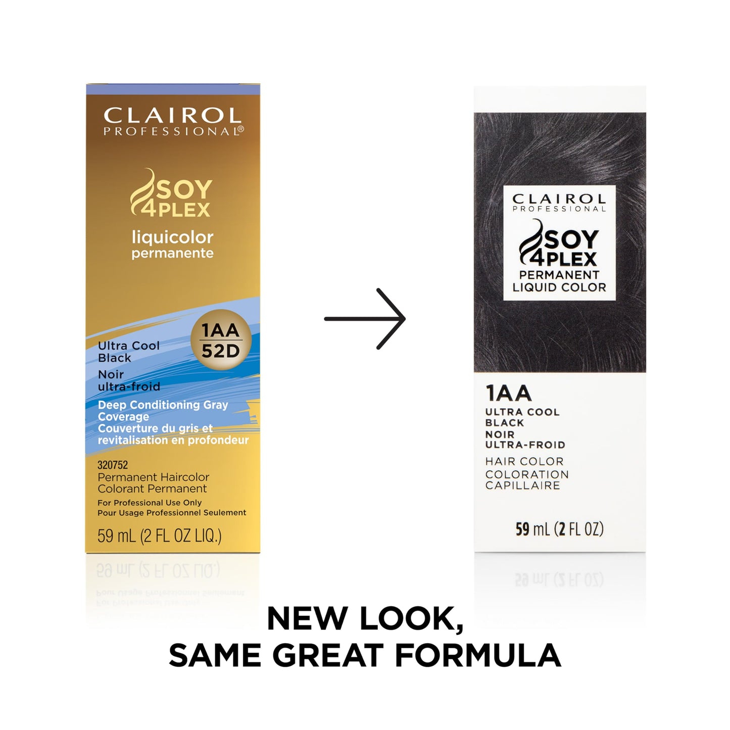 Clairol Professional Permanent Liquicolor, 1AA Ultra Cool Black, 2 Fl Oz - Packaging May Vary