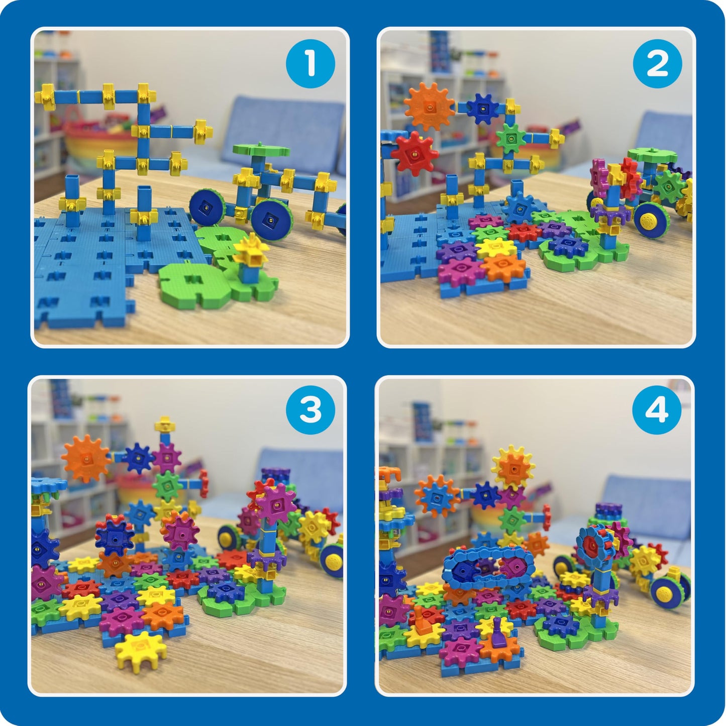 Learning Resources Gears! Gears! Gears! Mega Builds – STEM Building Toys for Kids, Fine Motor Skills, Science & Construction Playset