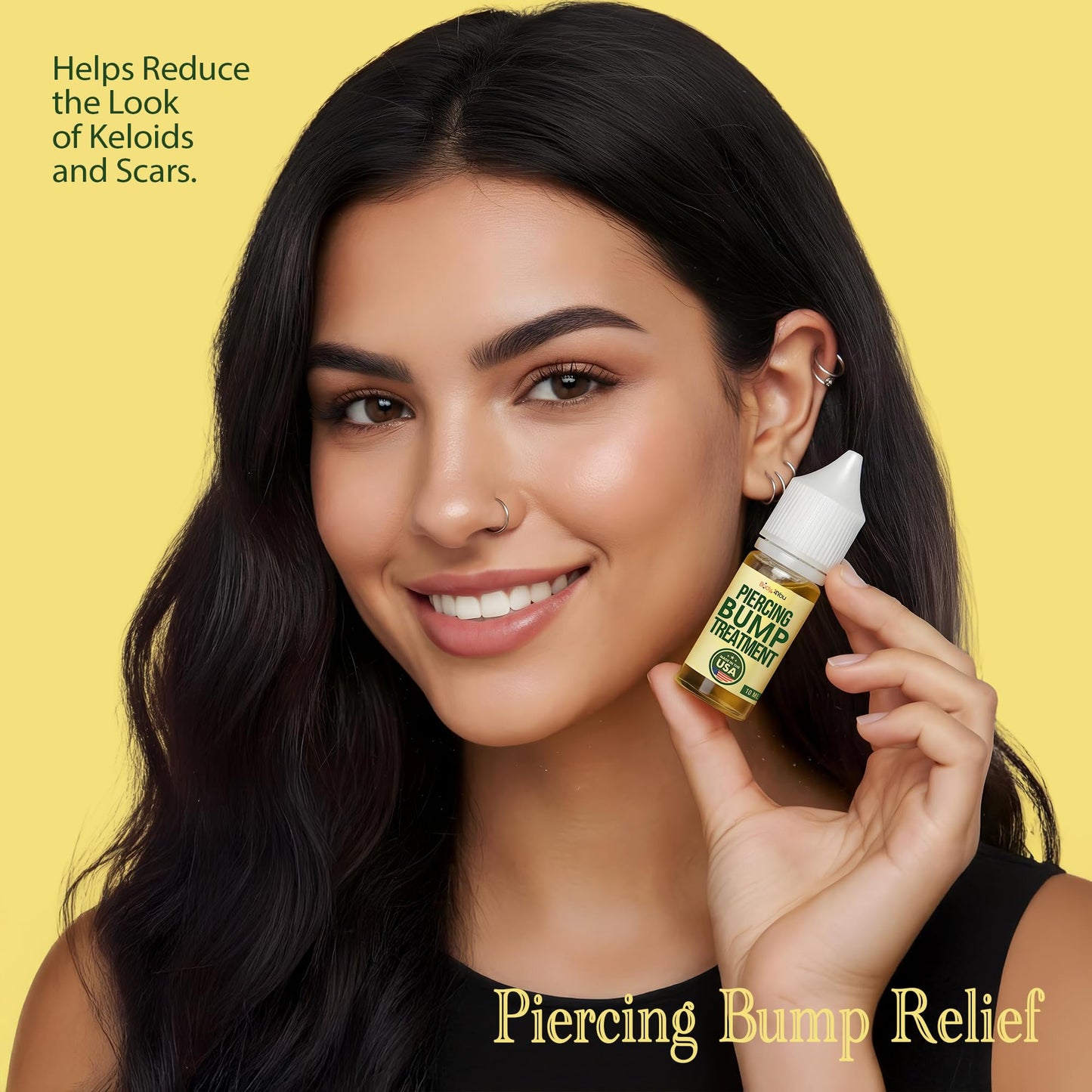 BodyJ4You Keloid Bump Removal Oil - Piercing Aftercare Shrinking Drops - Nose Ear Septum Belly Cartilage Scar Treatment Piercing Bump Solution - Tea Beauty and Personal Care BodyJ4You