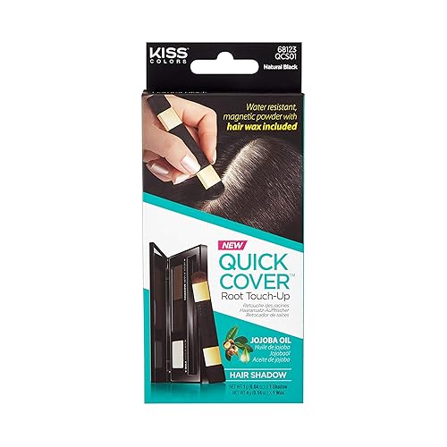 Kiss Quick Cover Root Touch Up Hair Shadow (Natural Black)