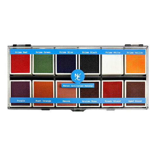 Narrative Cosmetics FX 12-Color Palette - Water-Activated Face & Body Paint for SFX, Theater, Cosplay - High-Pigment, Blendable SFX Makeup Beauty & Personal Care Narrative Cosmetics
