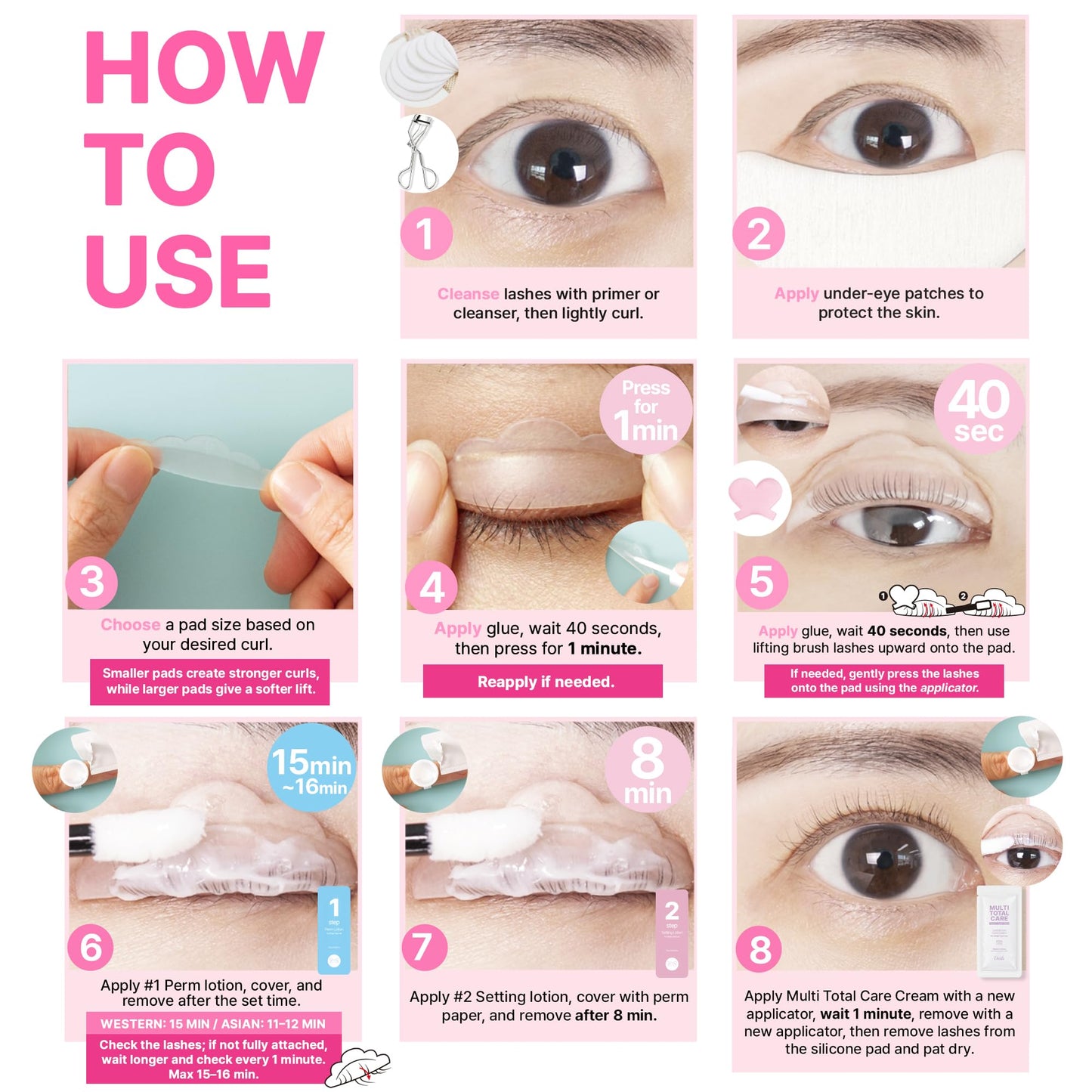 Korean Lash Lift Kit - Eye Brow Lamination Kit Eyelash Perm Kit Eyelash Lift Kit Lash Perm Eyebrow Lamination Beauty and Personal Care CLIONE PRIME