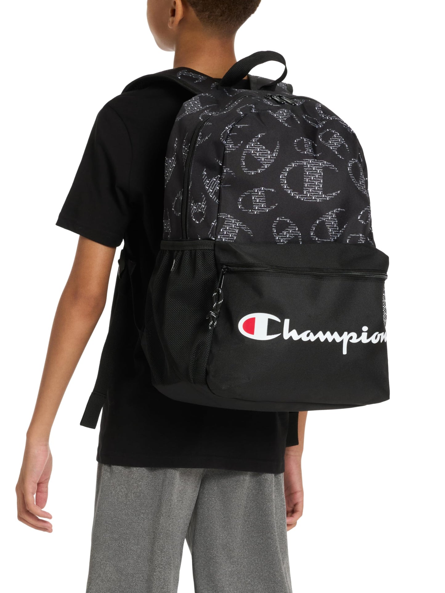 Champion Merit Backpack, Grey/White, OS