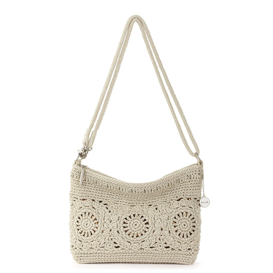 The Sak Lumi Convertible Crossbody Purse - Hand Crochet Women's Handbag for Everyday & Travel, 3-in-1 Small Crossbody Bag With Zipper Closure…