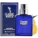 PB ParfumsBelcam Blue Classic Match Eau de Toilette Spray for Men - Modern Citrus Fougere Fragrance, Notes of Melon, Moss and Patchouli, Cologne