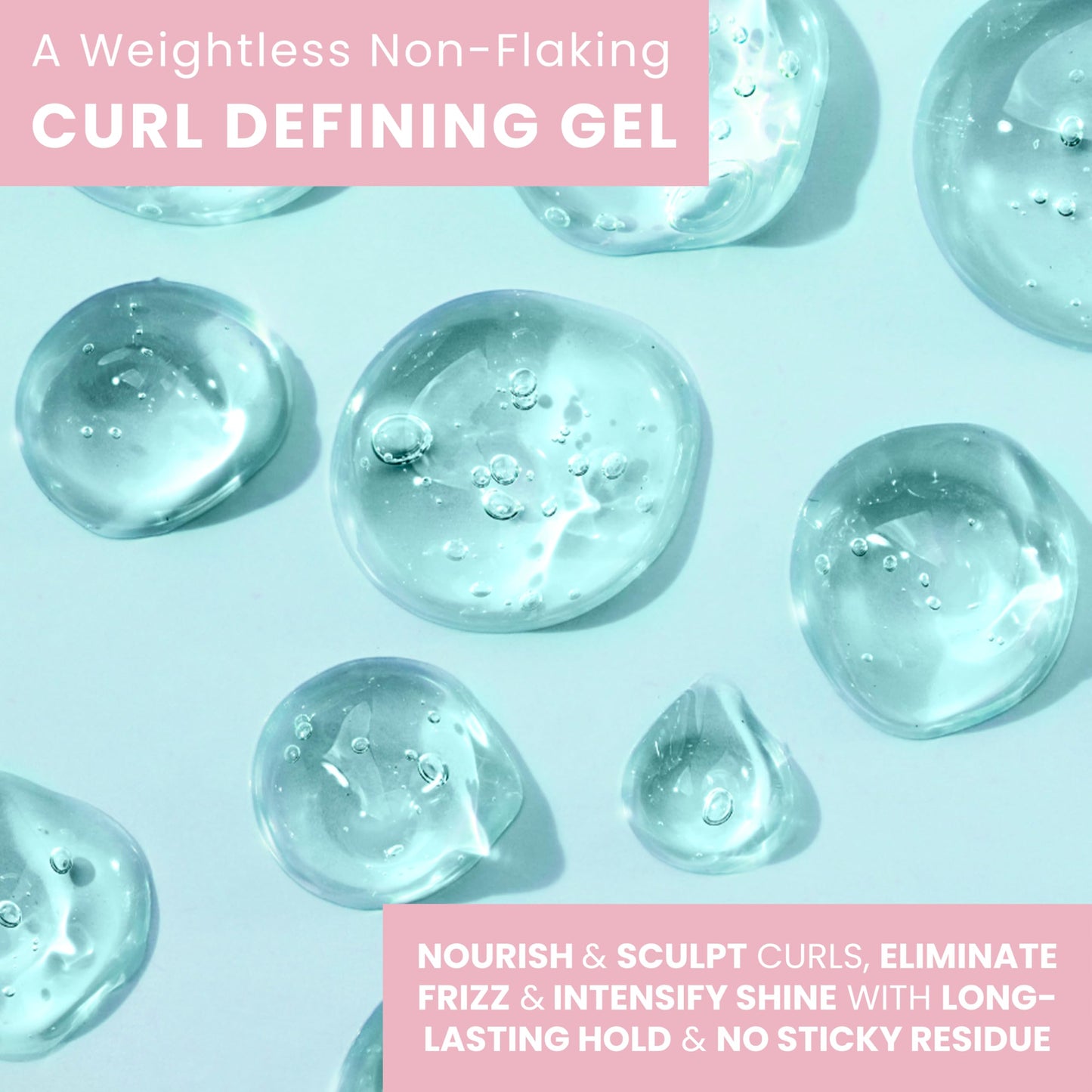 SIMPLY SMOOTH Xtend Keratin Replenishing Spiral Gel | Lightweight Curl Defining Gel | Define Curls, Add Bounce & Tame Frizz | Non Flaking Formula & No