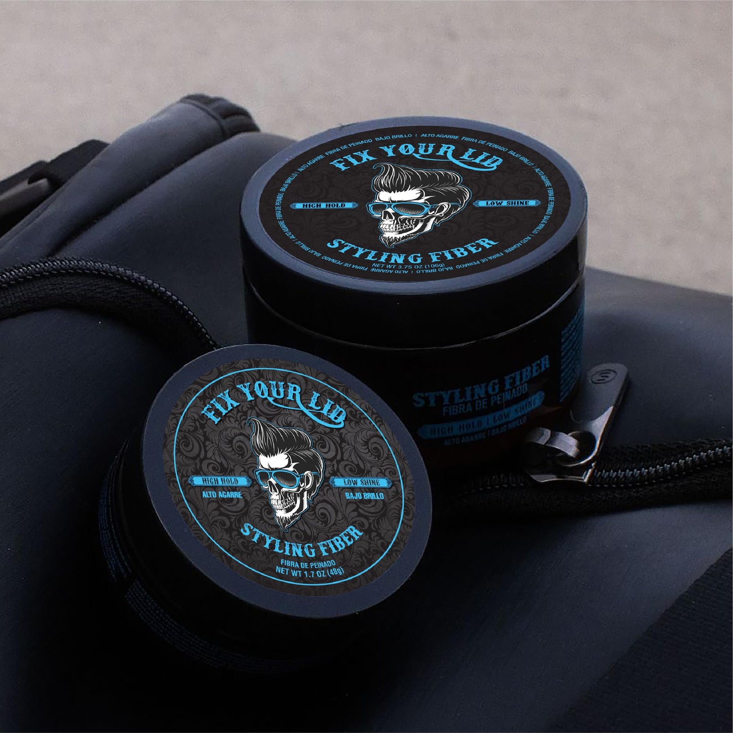 Fix Your Lid Hair Styling Fiber for Men & Boys – High Hold, Low Shine Styling Cream for Short Choppy Hair – Citrus Scent, 3.5 oz