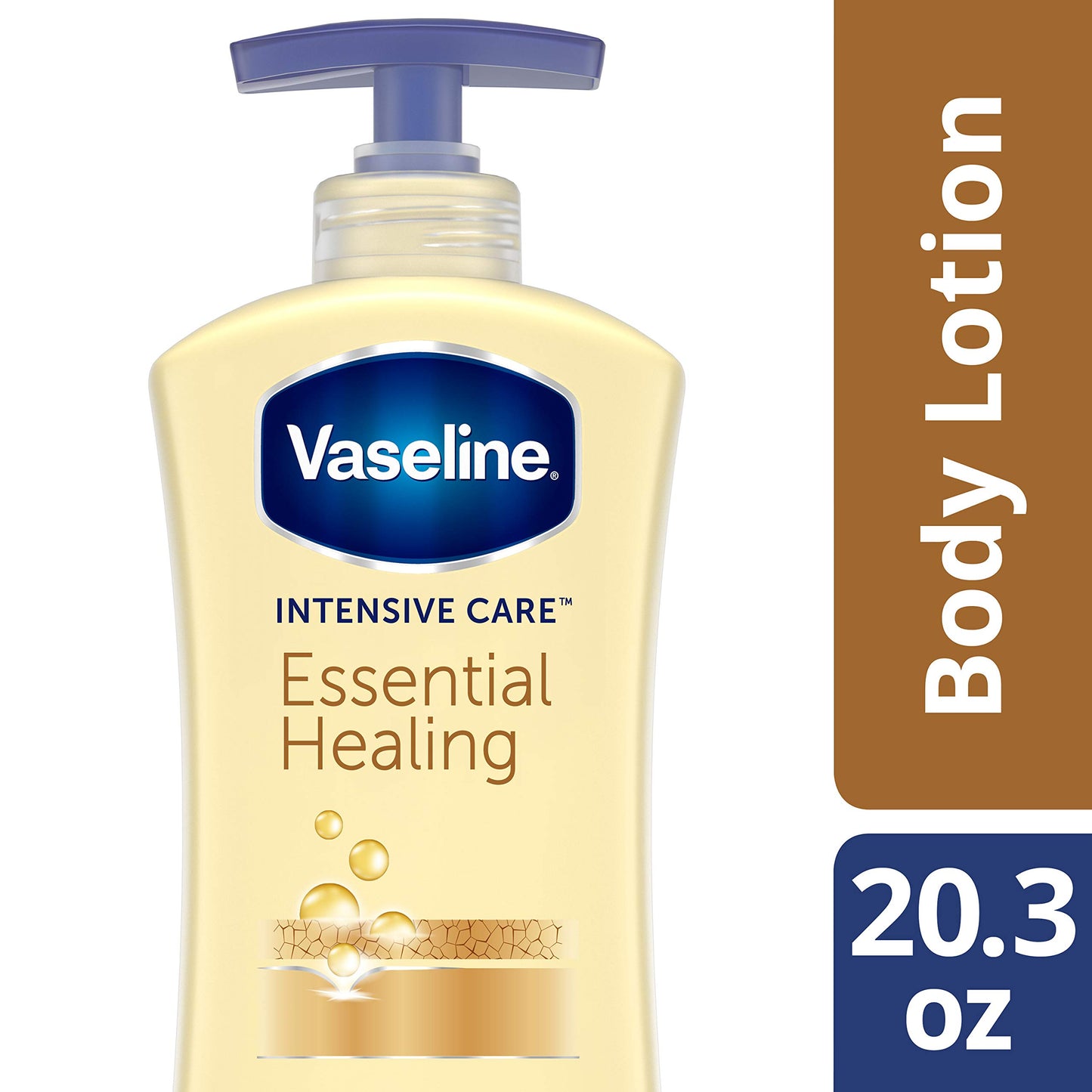 Vaseline Intensive Care Body Lotion, Essential Healing, 20.3 Oz