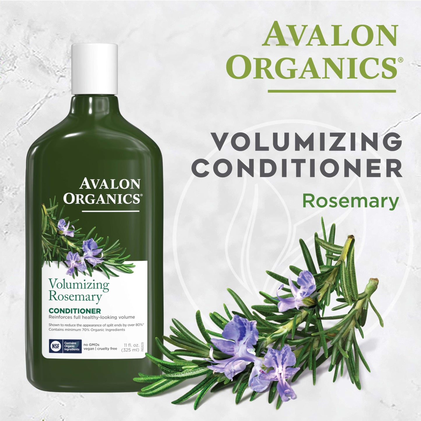 Avalon Organics Rosemary Conditioner - Volumizing Haircare to Reinforce Full, Healthy Looking Volume, 11 Oz Beauty and Personal Care Avalon Organics