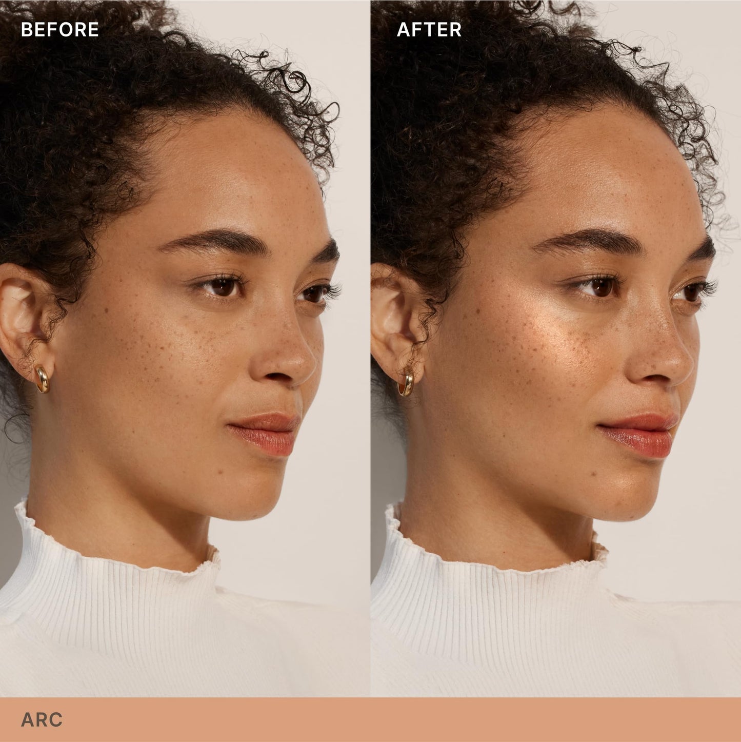 ILIA - Lightshift Cream Highlighter | Non-Comedogenic, Long-Lasting, Vegan, Cruelty-Free | Weightless, Seamless, Silky Highlighter (Arc - Peachy Gold
