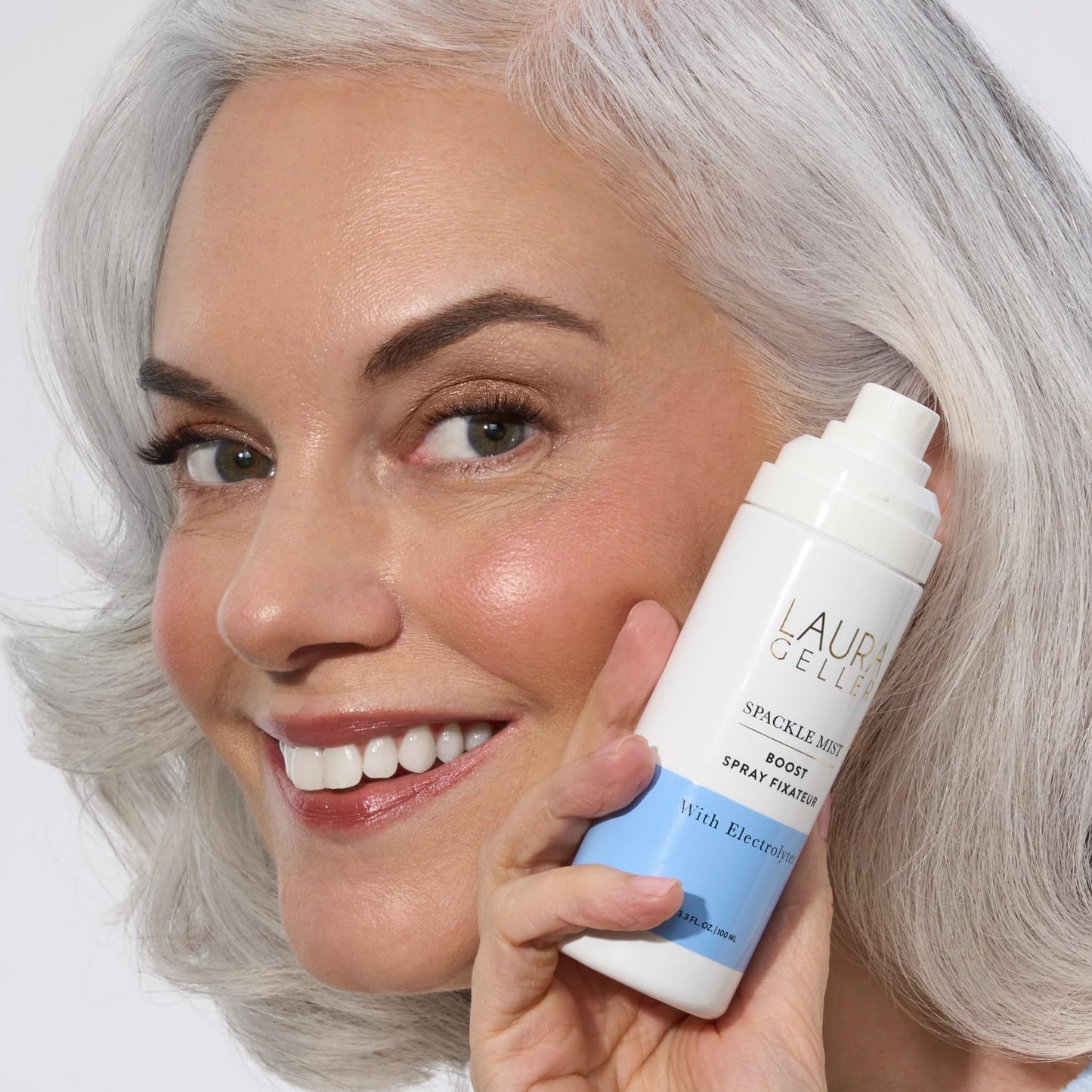 LAURA GELLER NEW YORK Spackle Mist Boost Setting Spray with Electrolytes - Long-Lasting Makeup Spray with Blue Light Protection - Dewy Skin Makeup