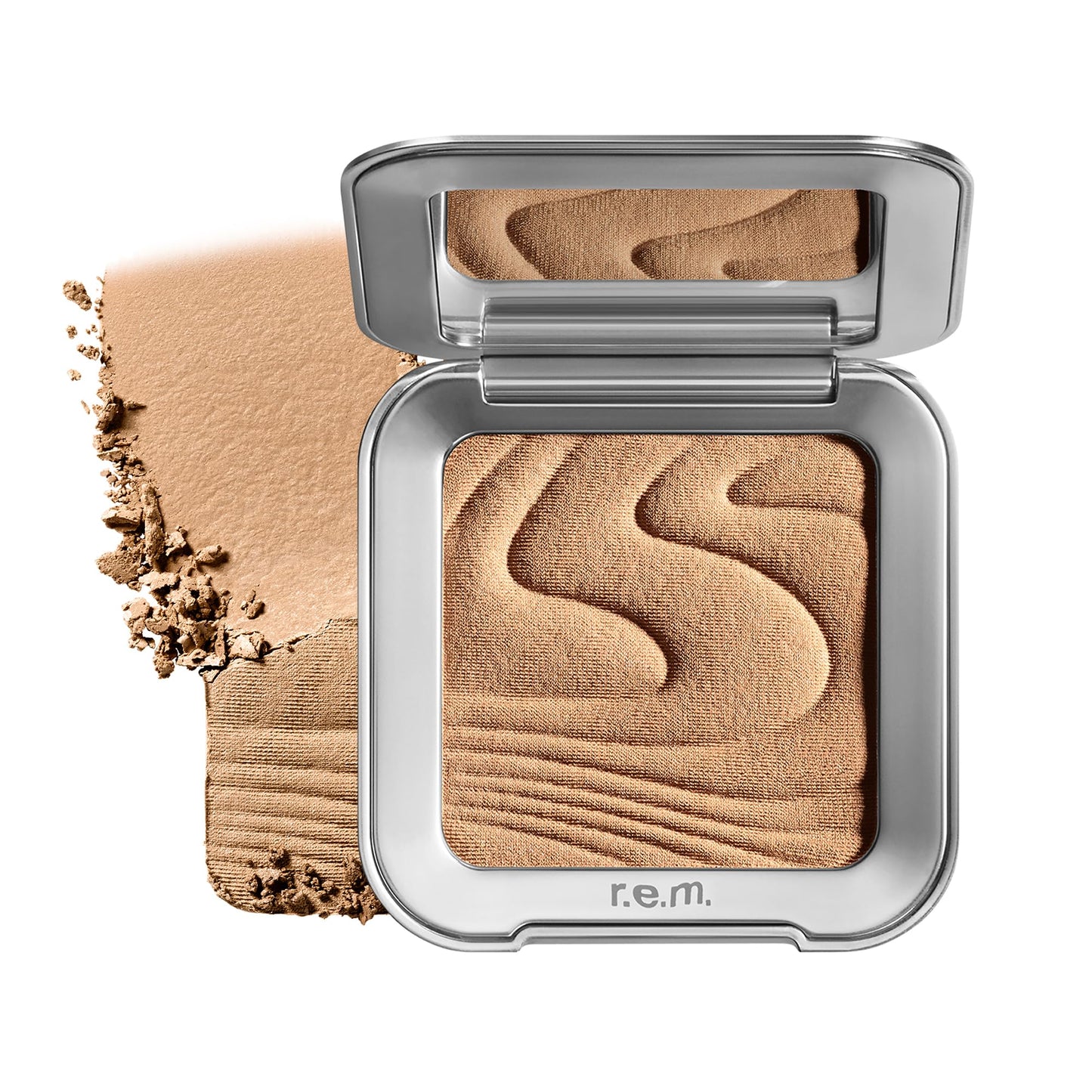 r.e.m. beauty by ariana grande | Hypernova Satin Matte Bronzer - Send 2 Voicemail | Silky Pressed Bronzing Powder for Natural-Looking Warmth