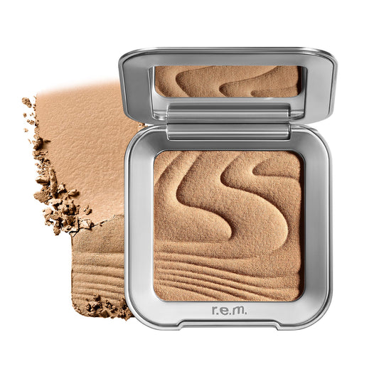 r.e.m. beauty by ariana grande | Hypernova Satin Matte Bronzer - Send 2 Voicemail | Silky Pressed Bronzing Powder for Natural-Looking Warmth