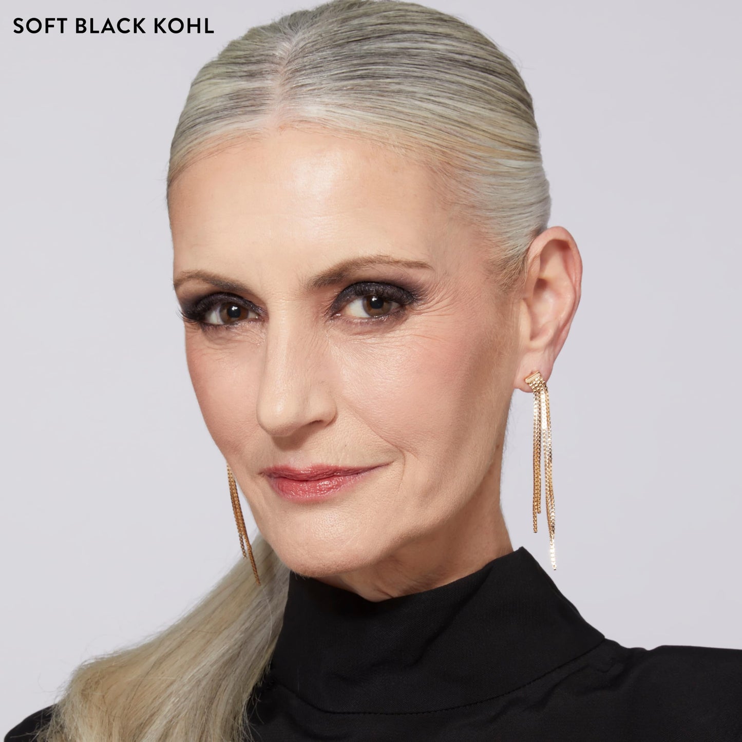 LAURA GELLER NEW YORK Kajal Longwear Kohl Eyeliner Pencil - Soft Black - Smooth, Blendable Application, Long-Wearing, Non-Creasing - Infused Beauty and Personal Care LAURA GELLER NEW YORK