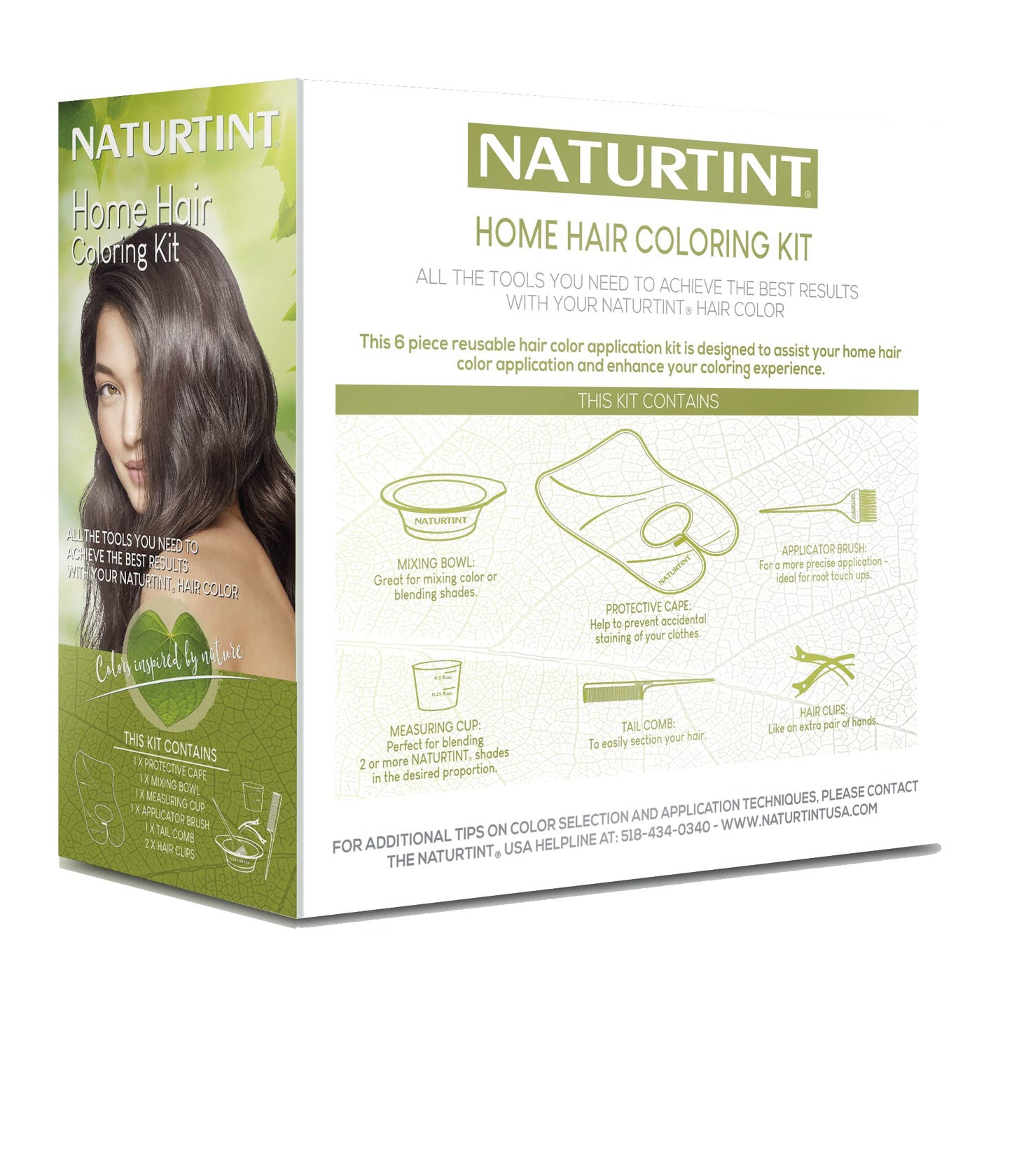 Naturtint Home Hair Coloring Kit - 6-Piece, Reusable, Hair Color Application Kit