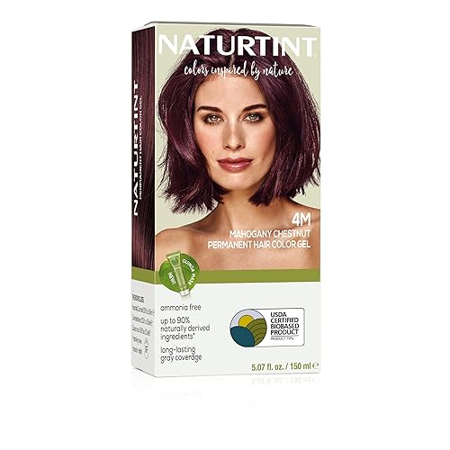 Naturtint 4M Mahogany Chestnut Permanent Hair Color (Pack of 1), Ammonia Free, Vegan, Cruelty Free, up to 100% Gray Coverage, Long Lasting Results