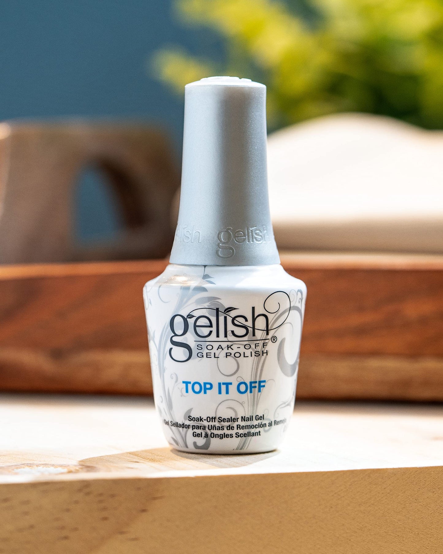 Gelish Top It Off High-Gloss Gel Nail Polish Top Coat Sealer, 0.5 oz Beauty & Personal Care Gelish