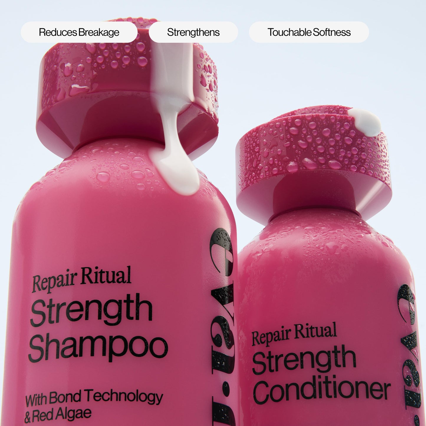 Eva NYC Repair Ritual Hair Care Travel Set - Shampoo, Conditioner & Leave In Treatment - Strengthen + Restore Dry, Damaged Hair with Bond Technology