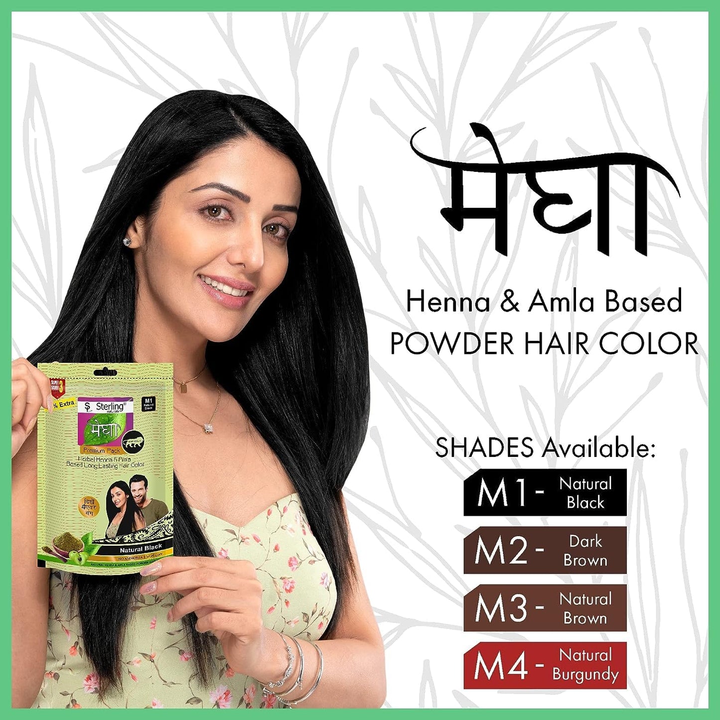 Nutranix Tna Megha Mehandi Hair Care Powder - Megha Mehandi (Pack Of 4) For Natural Hair Color Solution | For Men & Women 45GM. (Brown)