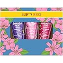 Burt's Bees Spring Gift, 3 Moisturizing Self Care Gifts, Shea Butter Hand Cream Trio Spring Set - Lavender & Honey, Wild Rose & Berry and Watermelon