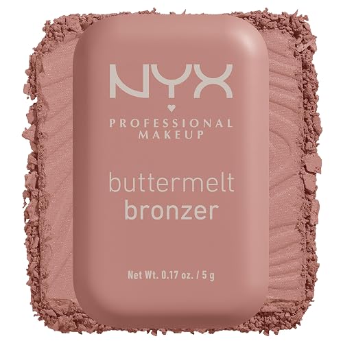 NYX PROFESSIONAL MAKEUP Matte Buttermelt Bronzer, Longwear Face Makeup with Up to 12 Hours of Wear, Vegan Formula - Butta Cup (Light Neutral)