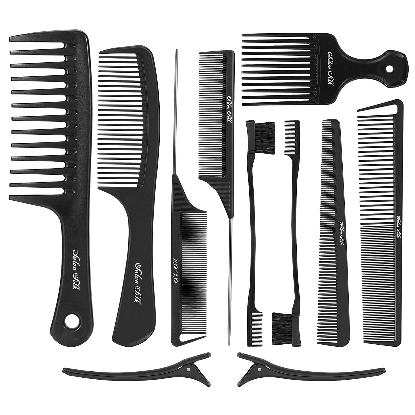SalonSilk Professional Combs Set for Natural Black Curly Hair for Ladies Beauty and Personal Care SALON SILK Default Title
