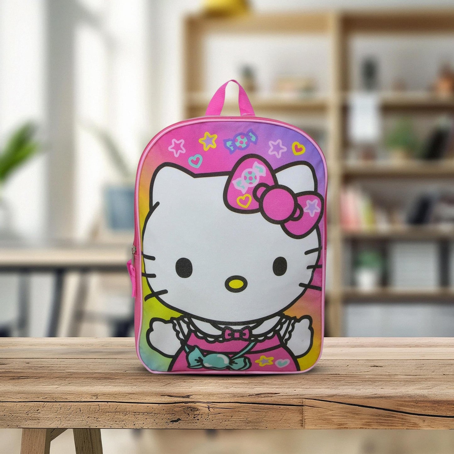 Fast Forward Hello Kitty 15" Backpack with Plain Front
