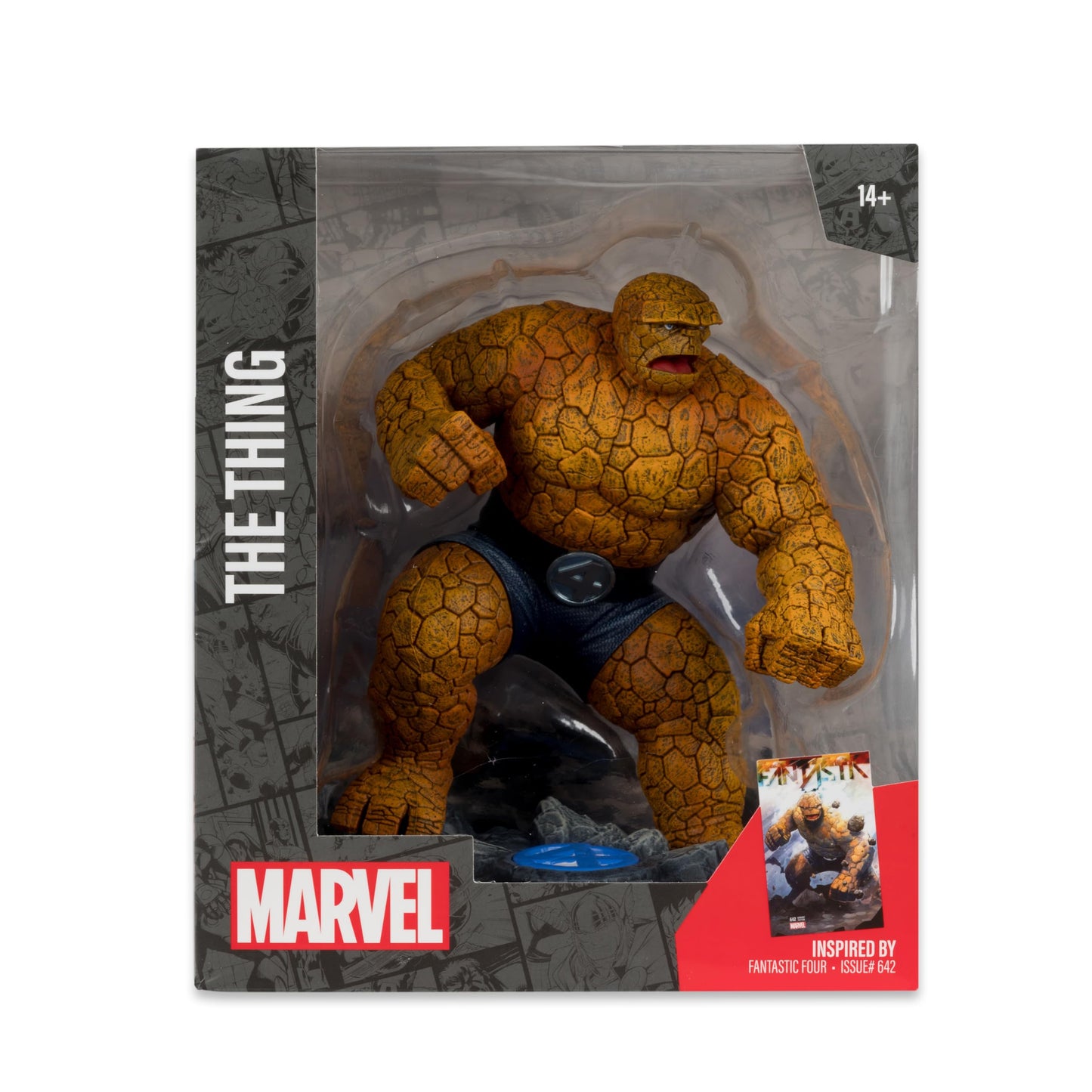 McFarlane Toys Marvel The Thing 1:10th Scale Collectible with Scene (Fantastic Four #642)